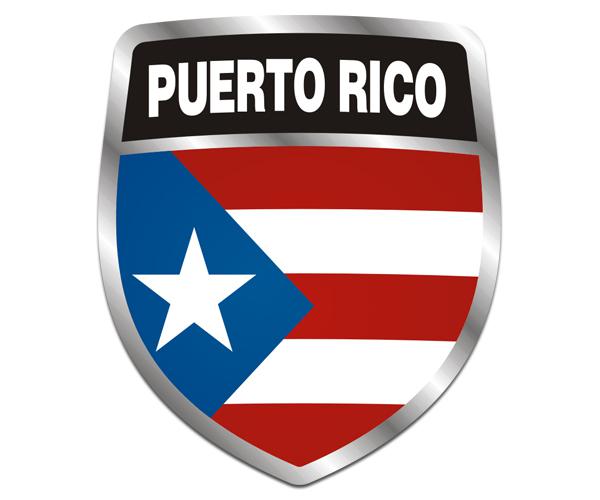 Sell Puerto Rico Flag Shield Decal 5