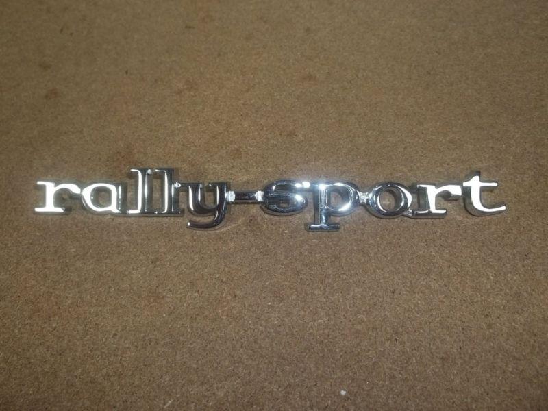 Chevrolet camaro 'rally sport' 7.75" fender emblem