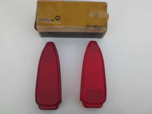 1962; buick special 4 door sedan - nos tail lamp lenses  lh &amp; rh (pair)