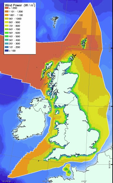 UK Offshore Wind Map