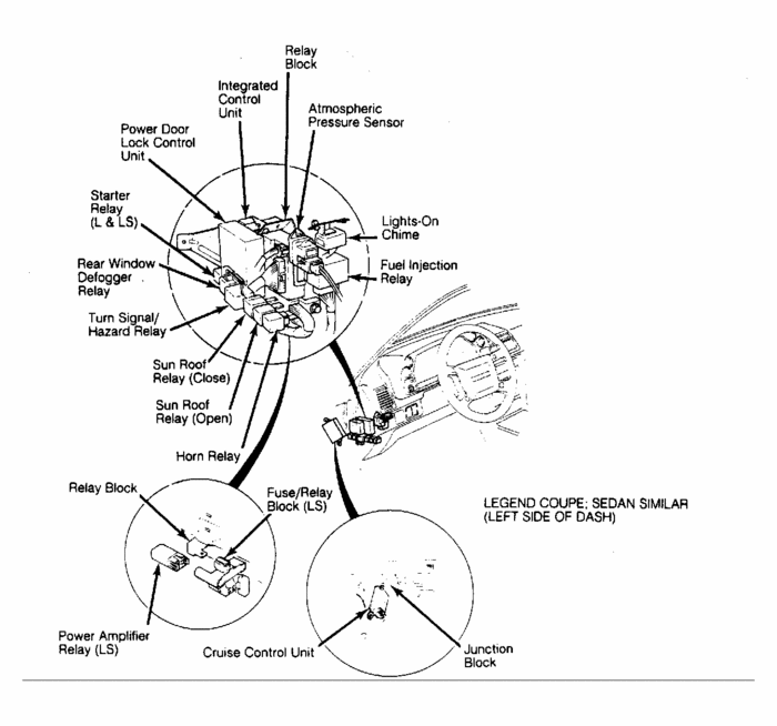 Fuel Pump Relay Switch: Fuel Pump Relay Switch 1988 Acura Legend.