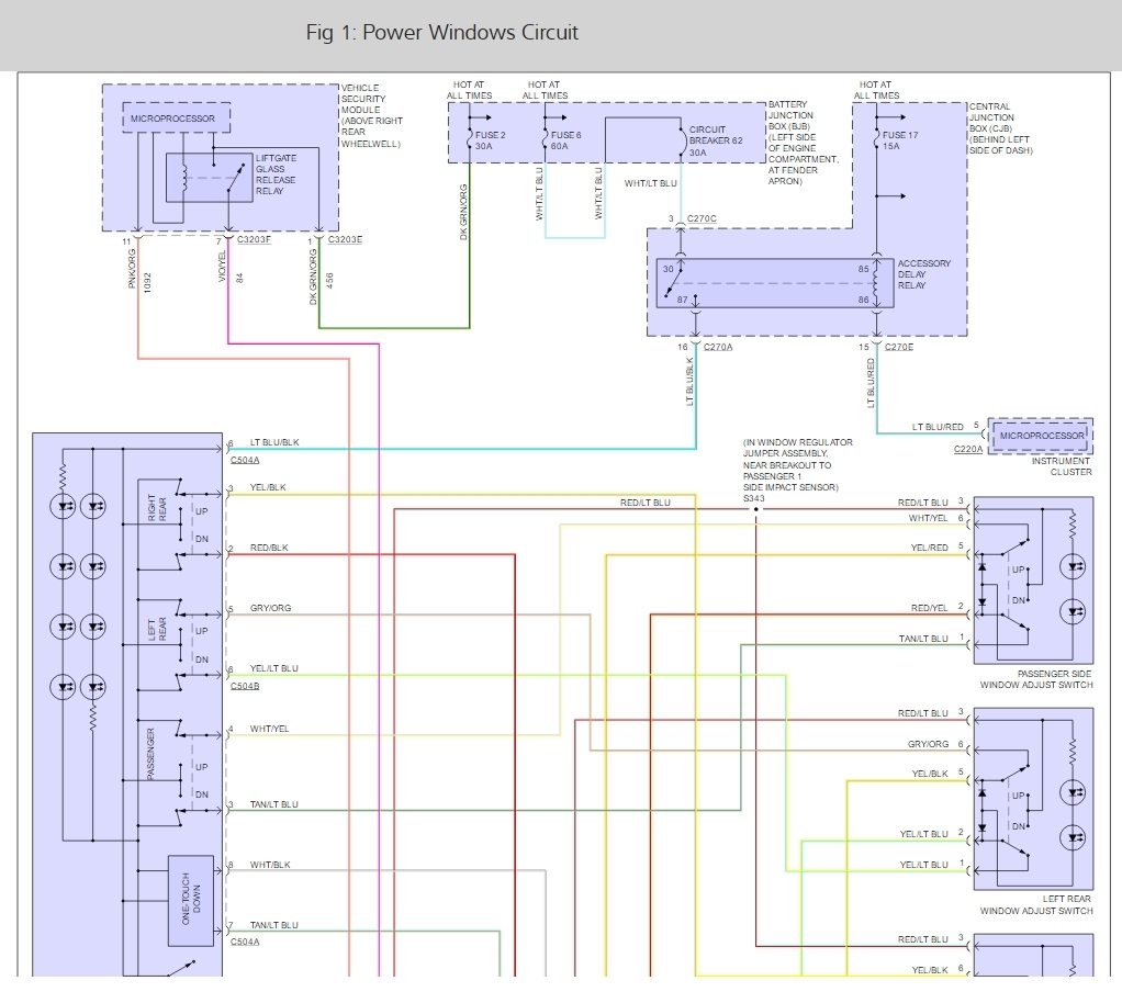 [DIAGRAM] Electrical Wiring Diagrams Ford Explorer Window ...