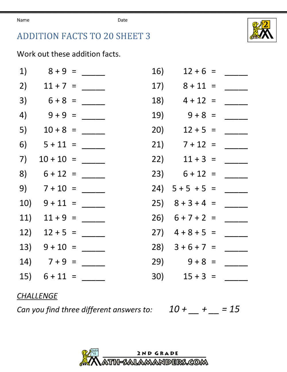 Addition Facts To 10 Coloring Worksheets By Made For The Classroom ...