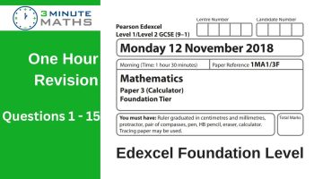 Foundation maths revision