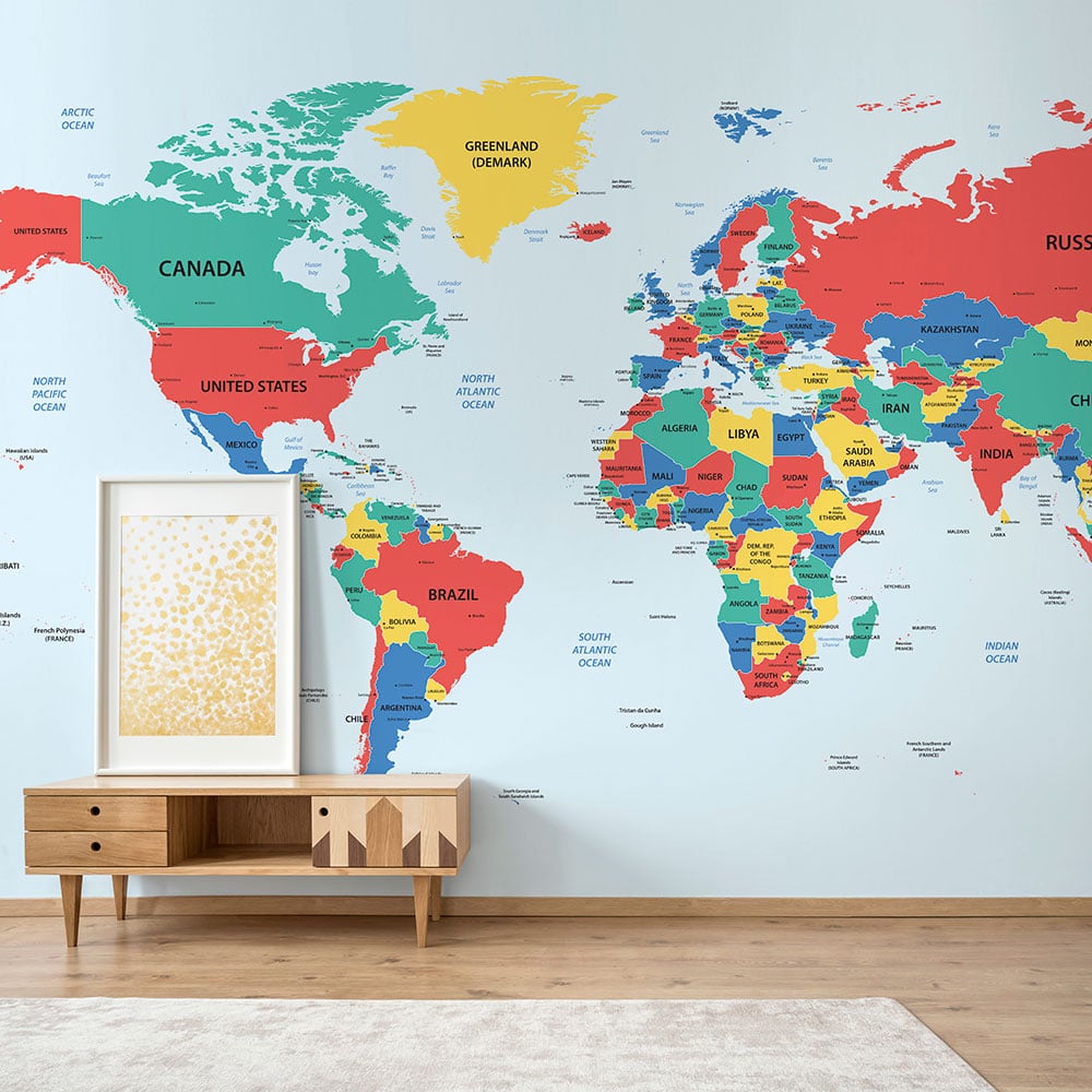 World Atlas Wall Map