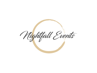 Nightfall Events  logo design by my!dea