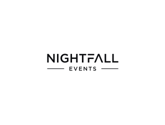 Nightfall Events  logo design by cintya