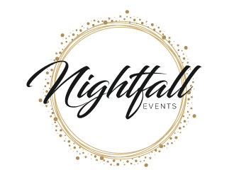 Nightfall Events  logo design by aryamaity