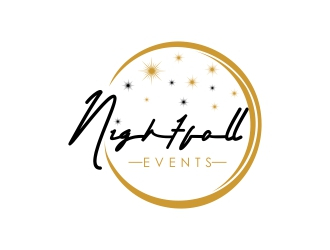 Nightfall Events  logo design by Msinur