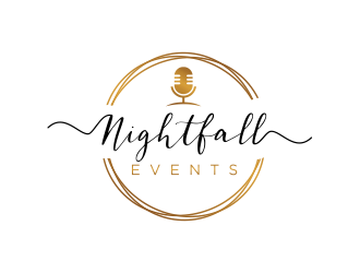 Nightfall Events  logo design by GassPoll