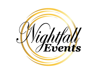 Nightfall Events  logo design by pilKB