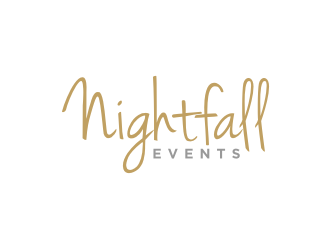 Nightfall Events  logo design by Artomoro