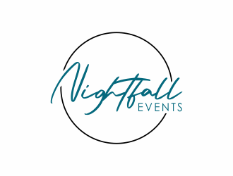 Nightfall Events  logo design by giphone