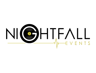 Nightfall Events  logo design by mutafailan