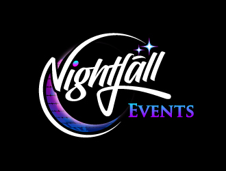 Nightfall Events  logo design by aRBy