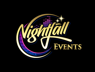 Nightfall Events  logo design by aRBy