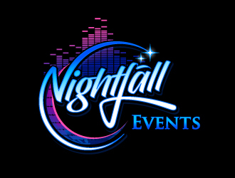 Nightfall Events  logo design by aRBy