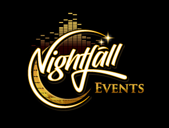 Nightfall Events  logo design by aRBy