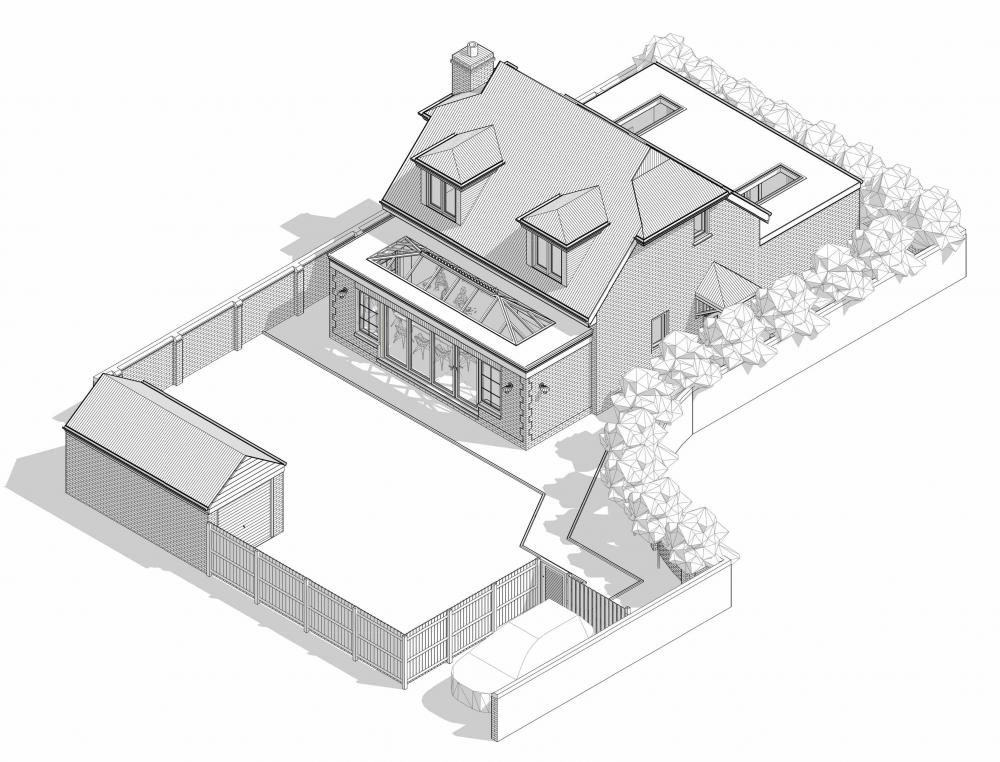  Erection of single storey rear & front extensions, boundary treatments approved by Hounslow Council