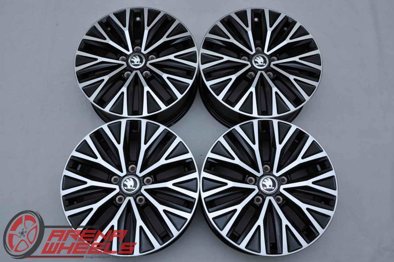 Jante Noi 16 inch Originale Skoda Octavia 2 3 Yeti Karoq R16 Bicolor