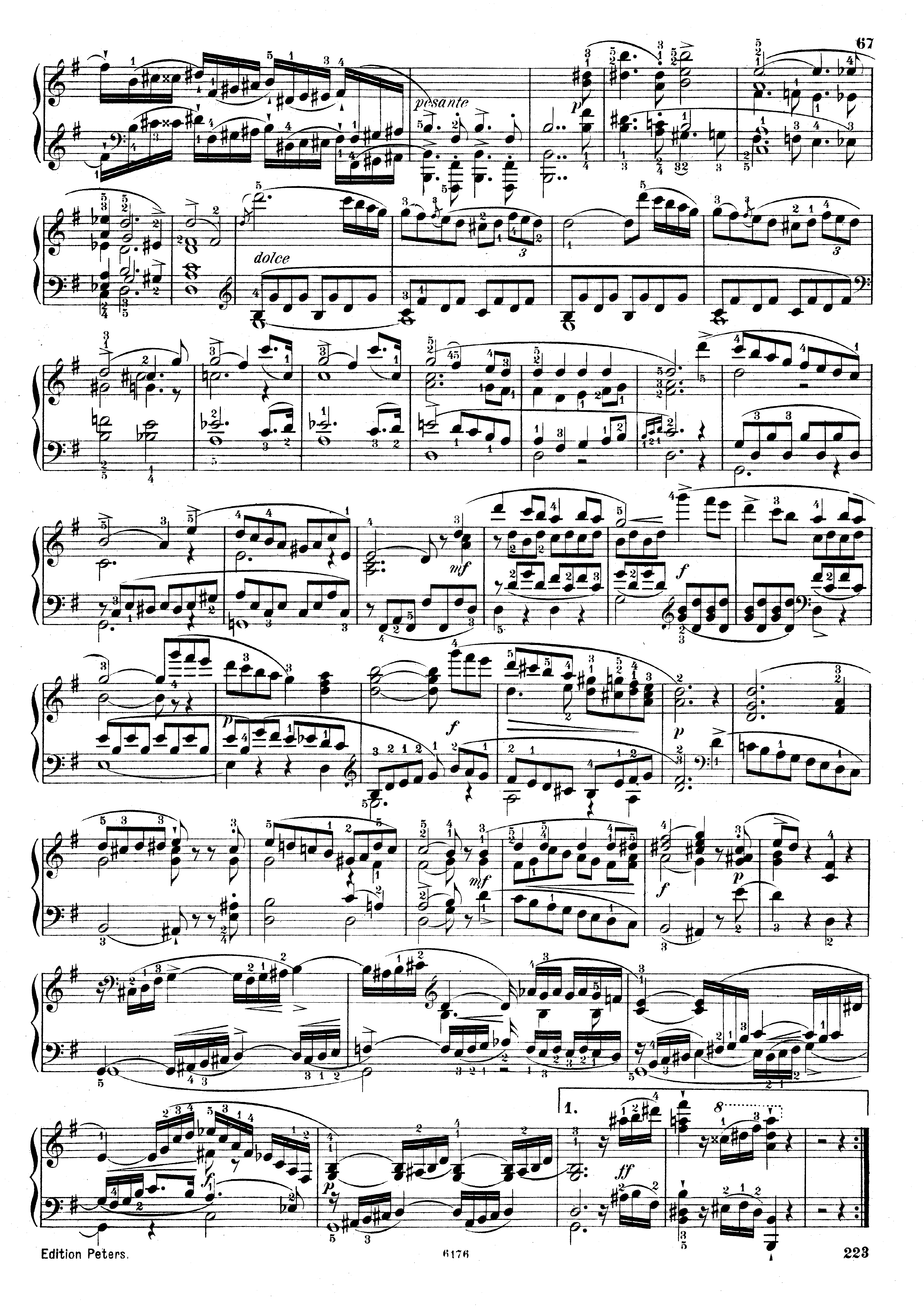 Weber, Carl Maria von - Piano Sonata No.4 in E minor, J.287 Sheet music ...