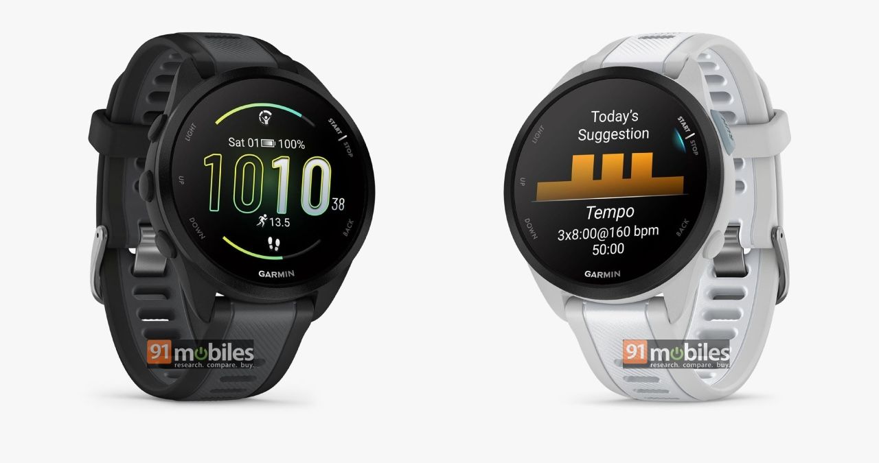 [Exclusive] Garmin Forerunner 165 renders reveal complete design ahead ...