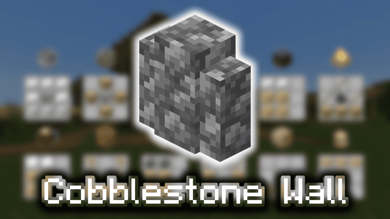 Cobblestone Wall - Wiki Guide - 9Minecraft.Net