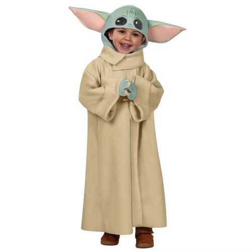 Boys Mandalorian The Child Costume Baby Yoda Star Wars Kids Halloween Cosplay Costume Full Set M For 5-7 Years