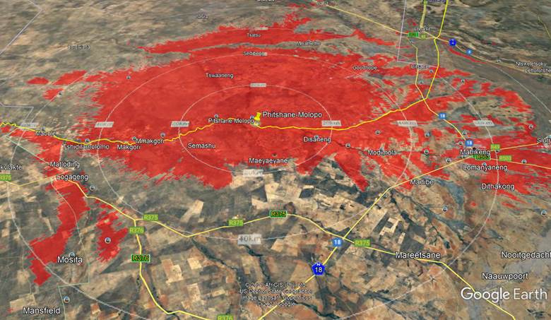 Directional FM Antenna for the Botswana / South Africa Border