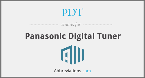 PDT - Panasonic Digital Tuner