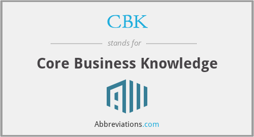 CBK - Core Business Knowledge