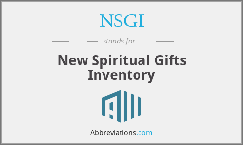 NSGI - New Spiritual Gifts Inventory