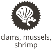 Shellfish: Clams, Mussels, Shrimp, Scallops