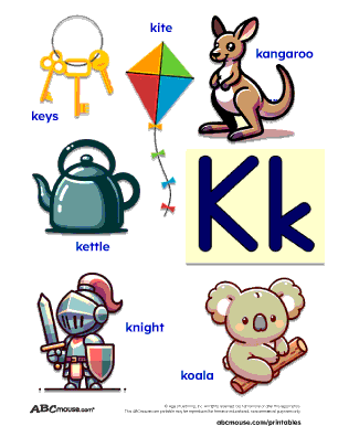 Words that Start With the Letter K for Kids | ABCmouse