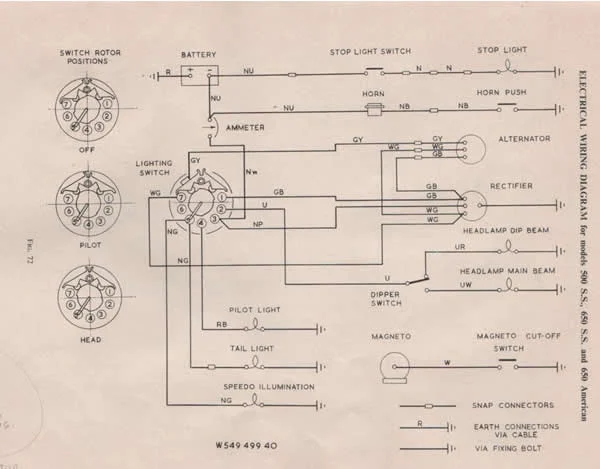 Early Norton Wiring Diagrams