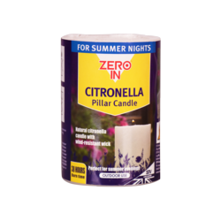 Zero In Citronella Pillar Candle