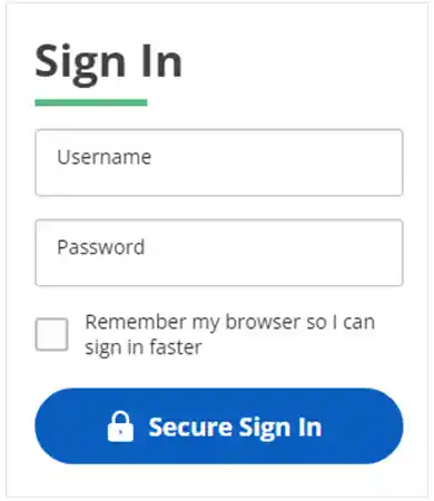 login page