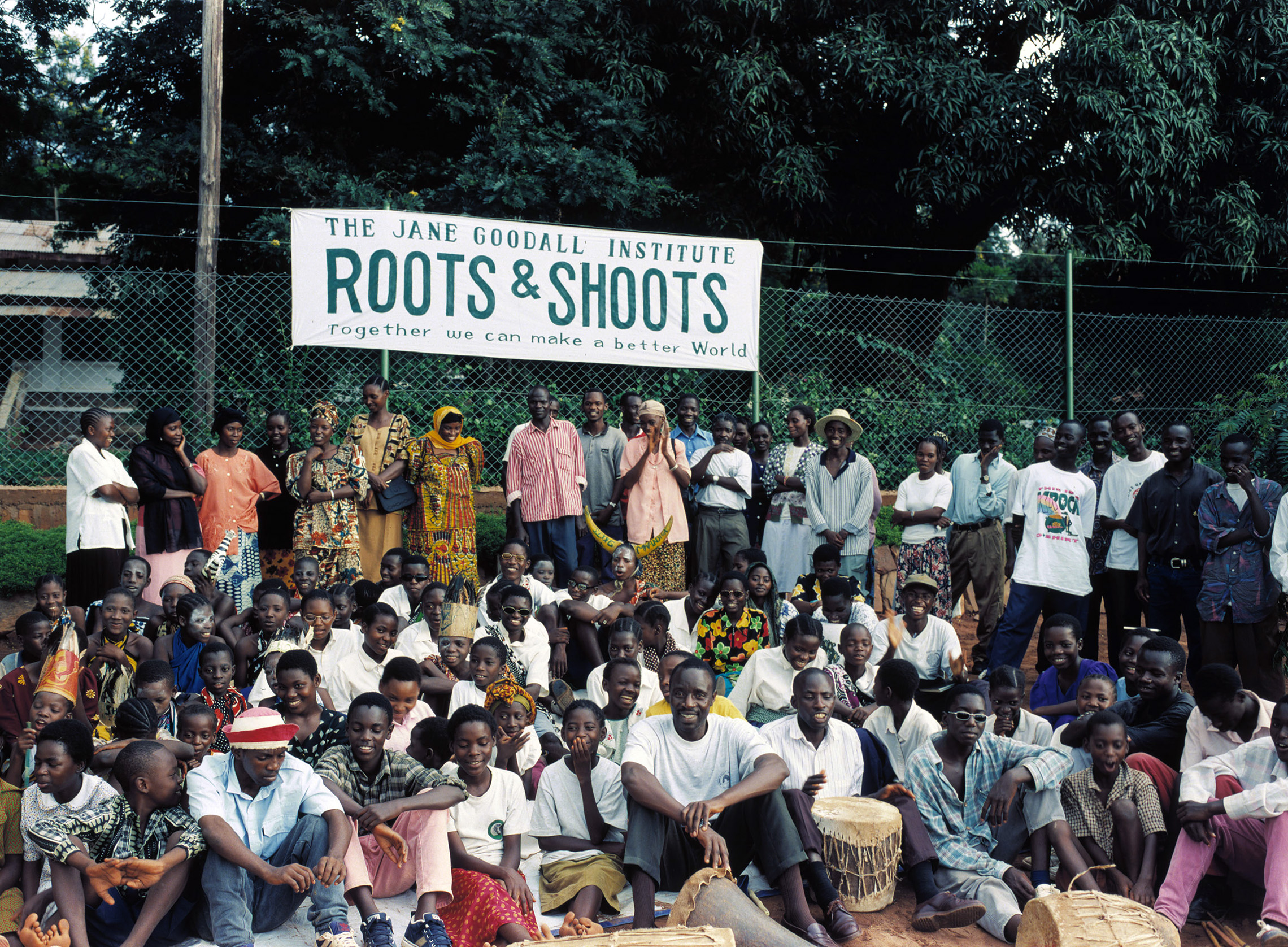 Roots and Shoots gathering Science Museum of Minnesota (Jane Goodall's Wild Chimpanzees - wildchimpanzees.org - Public Domain) Jane Goodall’s Roots & Shoots is the Jane Goodall Institute’s (JGI) global youth-led community action program, comprised of thousands of young people inspired by Dr. Jane Goodall to make the world a better place. The program builds on the legacy and vision of Dr. Jane Goodall to place the power and resources for creating practical solutions to big challenges in the hands of the young people.