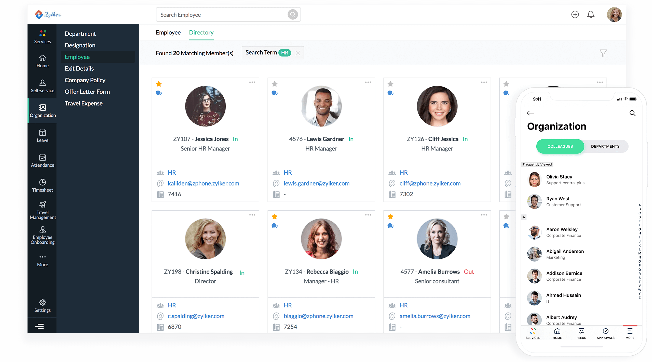 Zoho People - best time off tracker