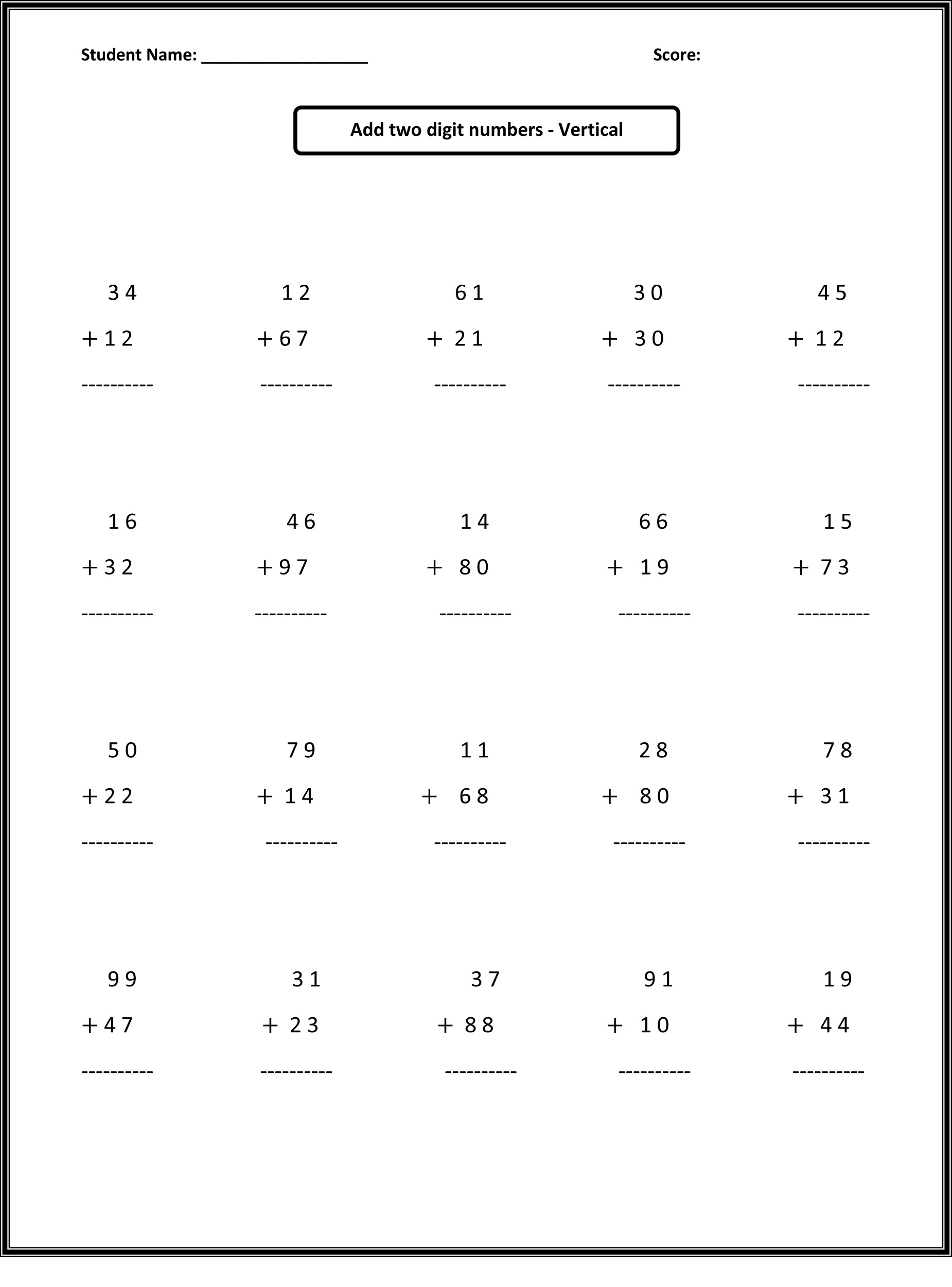 Printable Math Games 2nd Grade - Printable Word Searches