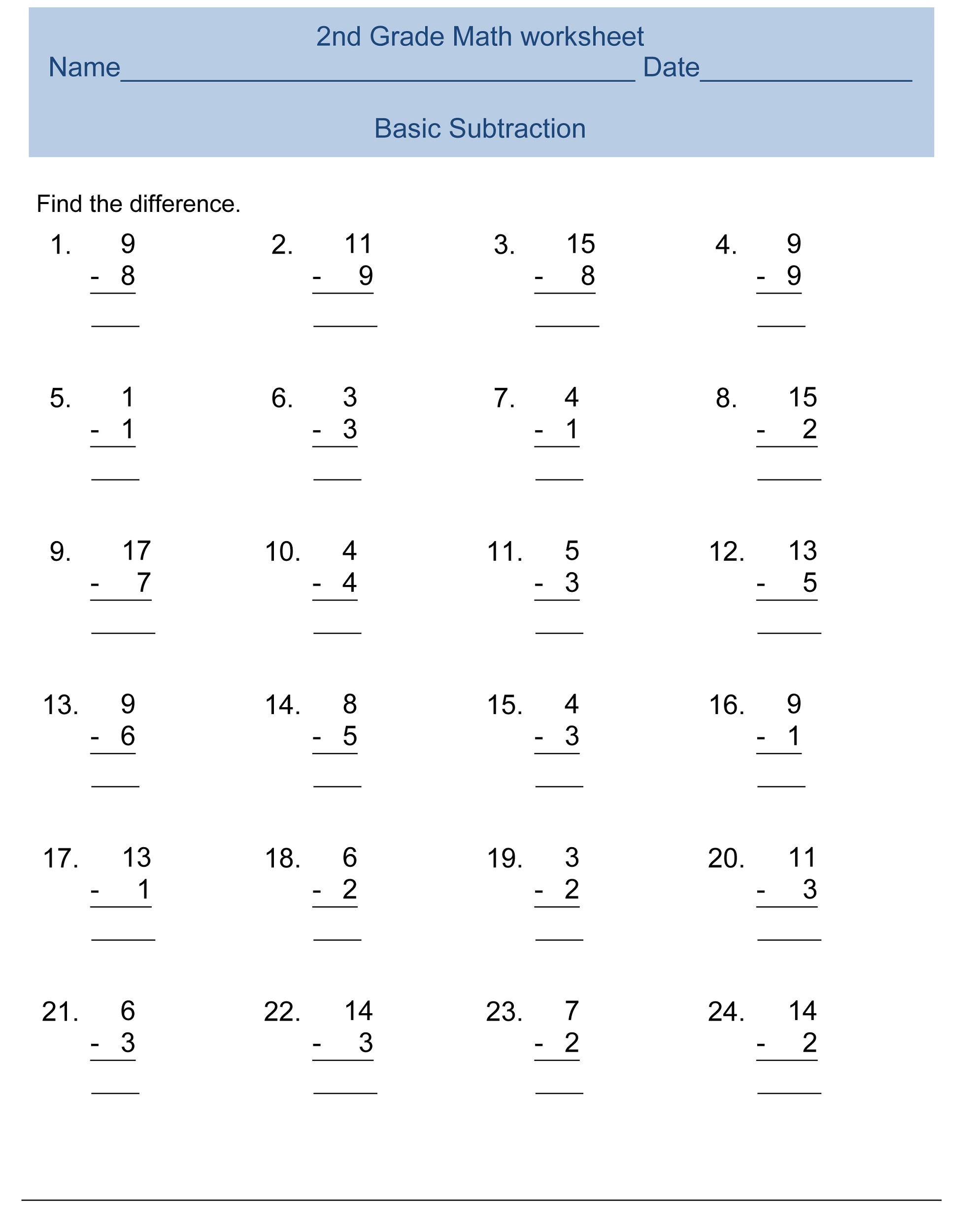 2nd Grade Math Worksheets Nastarans Resources 2nd Grade Math 4 Free 