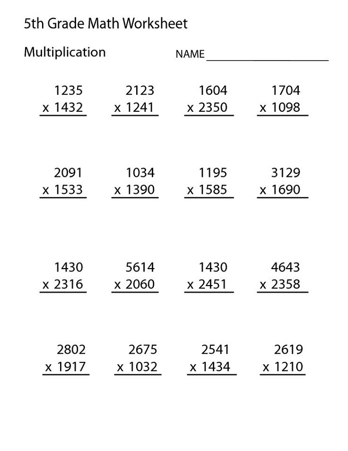 Free 5th Grade Math Worksheets | Activity Shelter