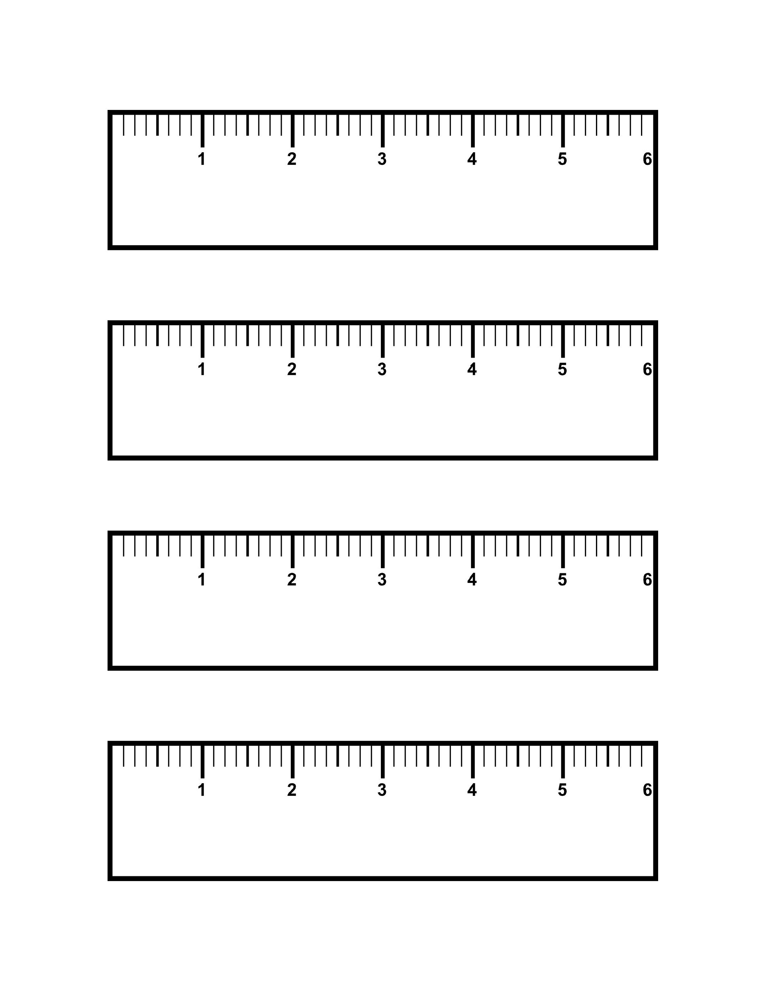 Printable Measurement Ruler - Printable Blank World