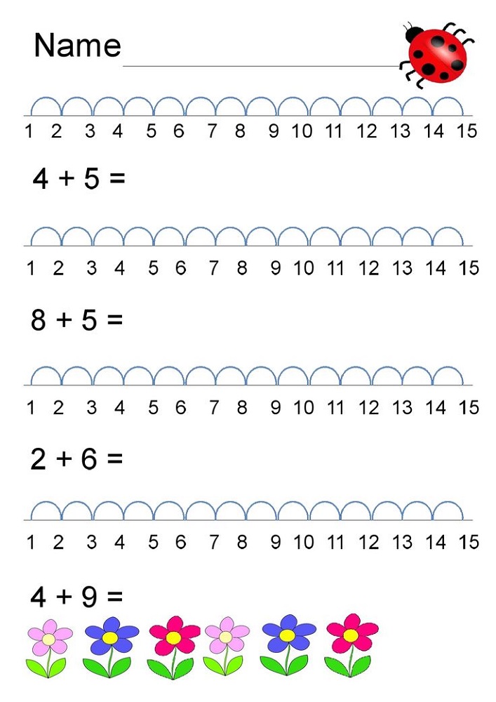 Reception Maths Worksheets Printable Addition