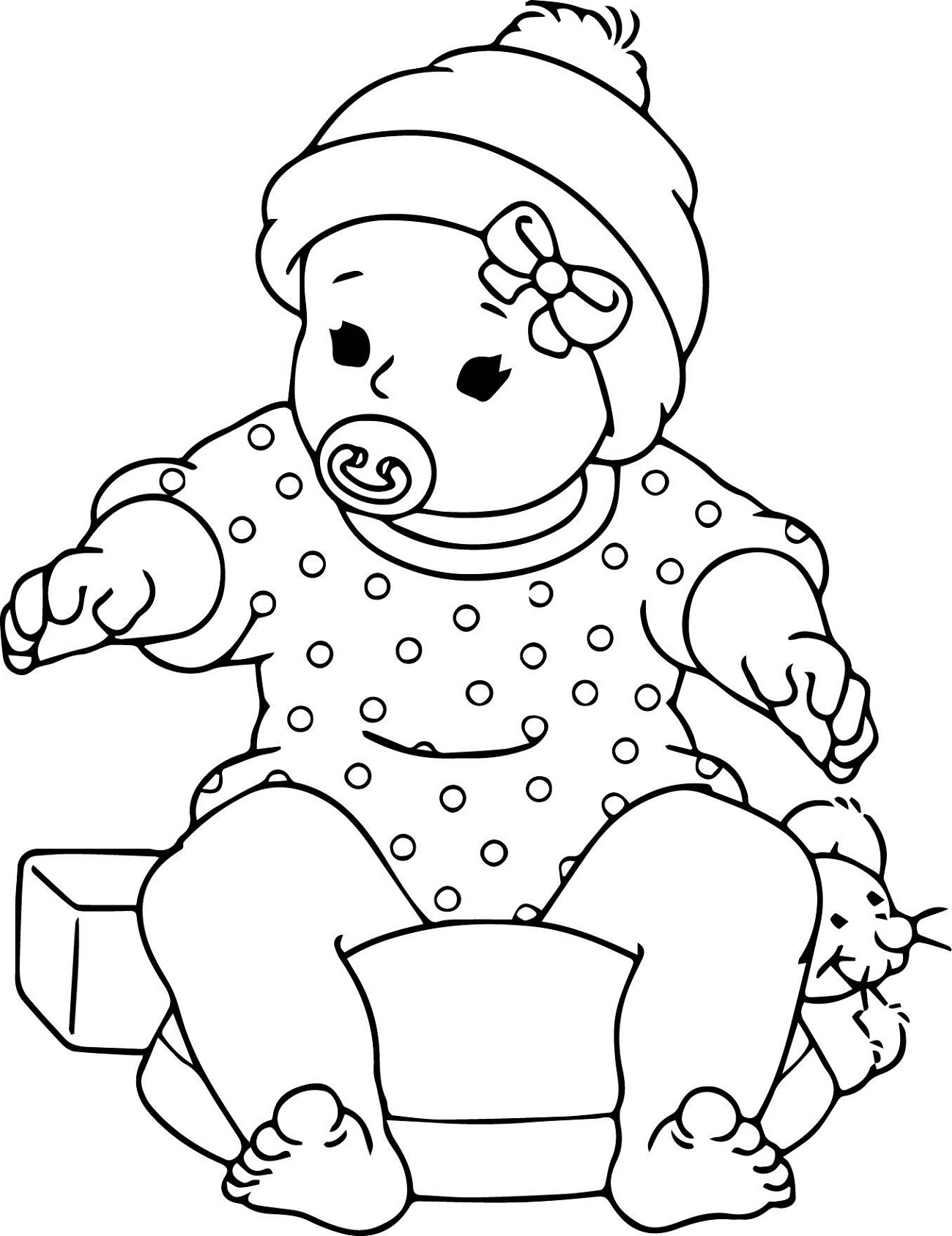 Baby Doll Coloring Pages Activity Homeschooling | Activity Shelter