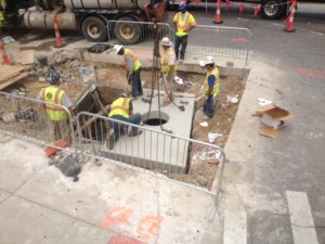 custom precast concrete roof slab installation