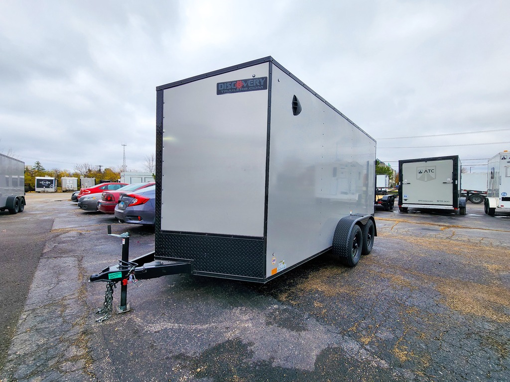 7'x14' Battleship Grey Cargo Trailer