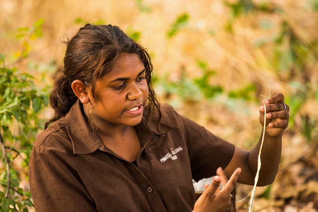 Aboriginal tour leader at Pudakul in the Northern Territory