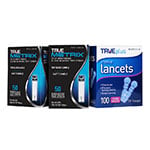 True Metrix Blood Glucose Test Strips 100/bx & 100 Lancets thumbnail