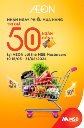 CTKM DÀNH CHO THẺ MSB MASTERCARD